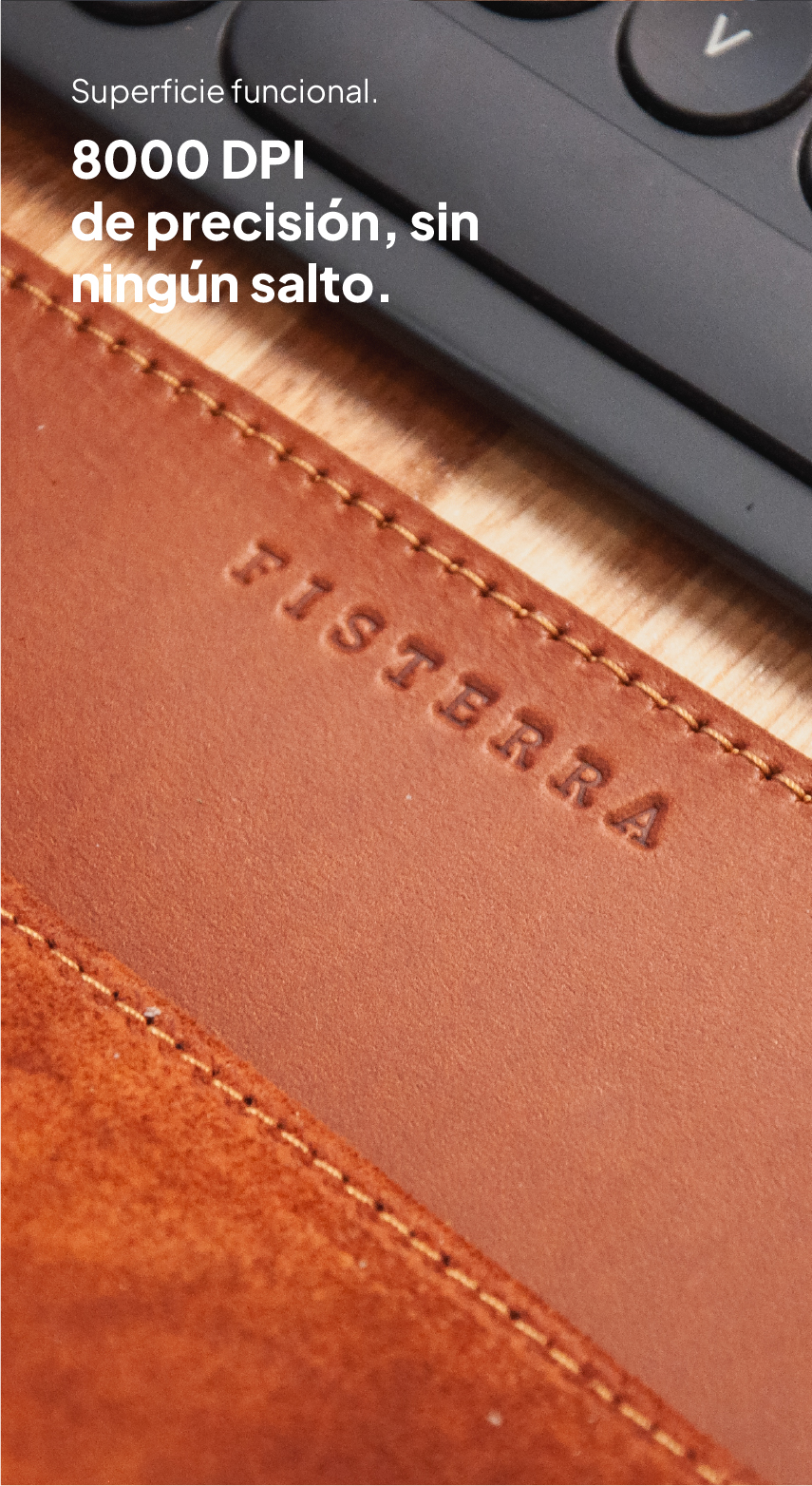 8000 dpi Mousepad deskpad por Fisterra